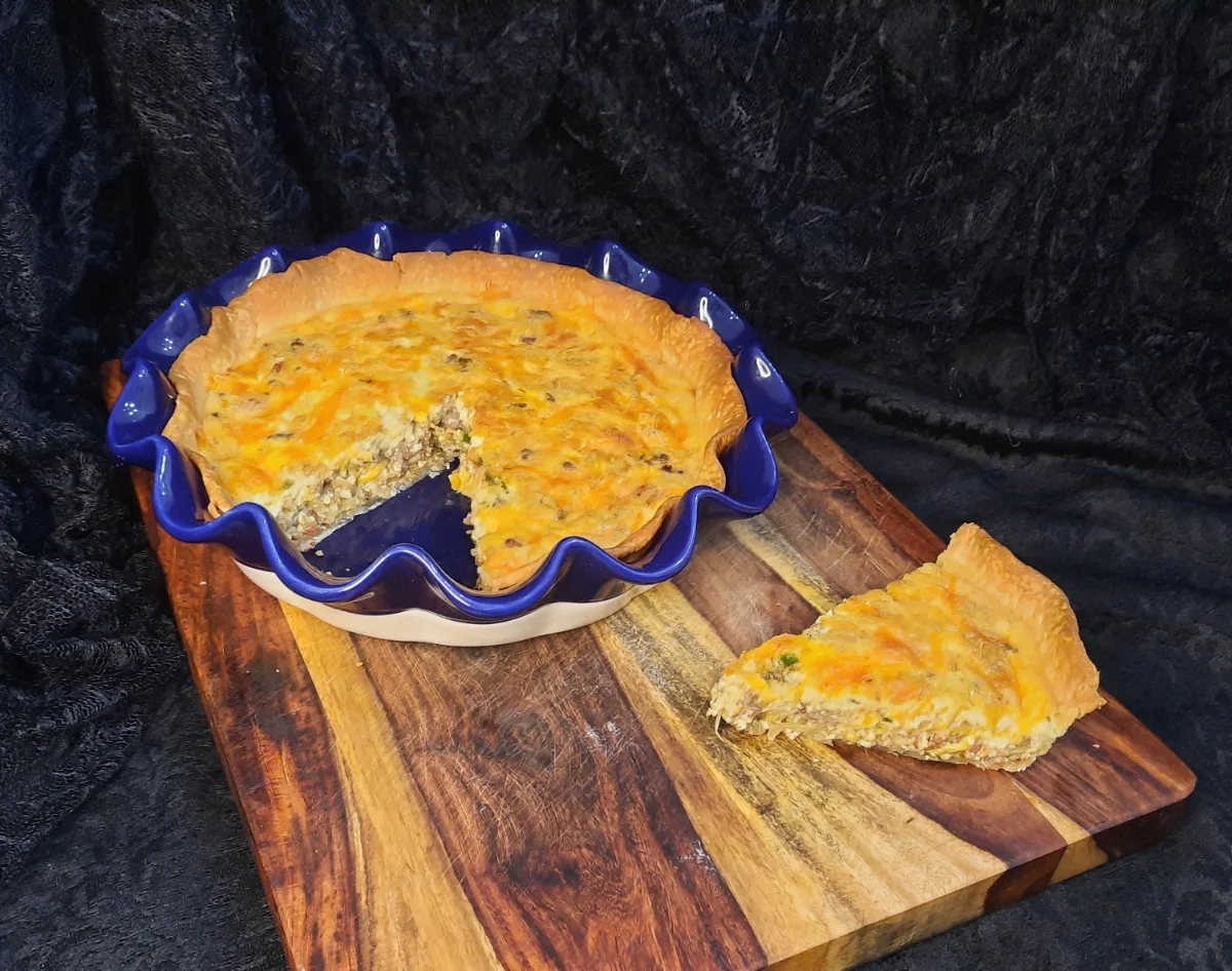 Sausage & Pepper Quiche